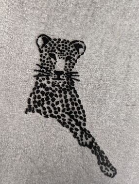 Elle Nylon Stockings Leopard Tattoo Thigh Highs Nearly Black Goth Y2K Pinup UK